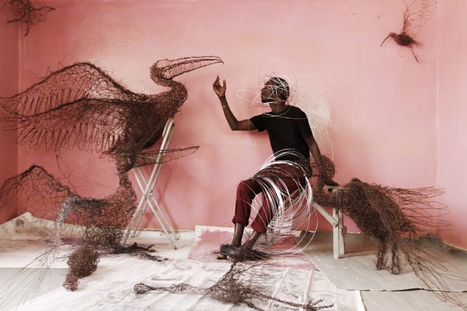 Oumar Ball, sculpteur, Mauritanie
